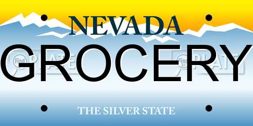 GROCERY Nevada License Plate