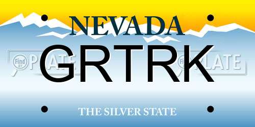 GRTRK Nevada License Plate