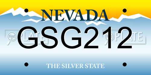 GSG212 Nevada License Plate