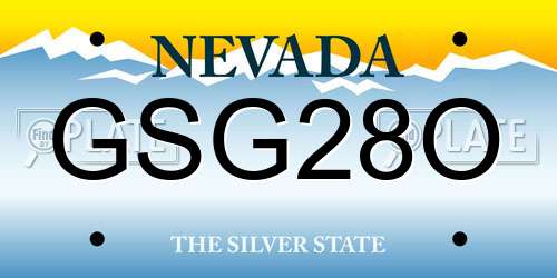 GSG28O Nevada License Plate