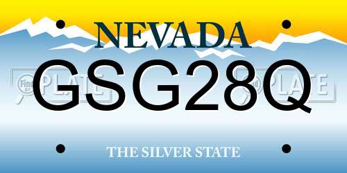 GSG28Q Nevada License Plate