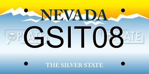 GSIT08 Nevada License Plate