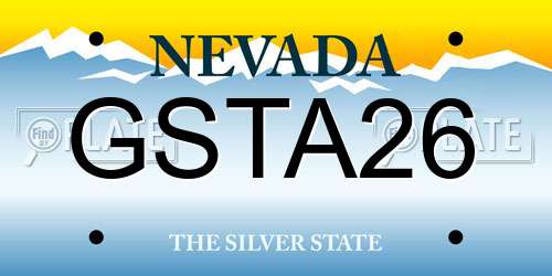 GSTA26 Nevada License Plate