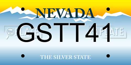 GSTT41 Nevada License Plate