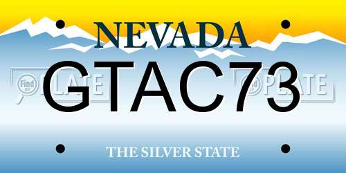 GTAC73 Nevada License Plate