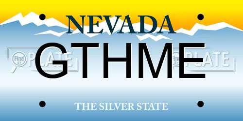 GTHME Nevada License Plate