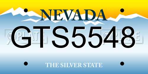GTS5548 Nevada License Plate
