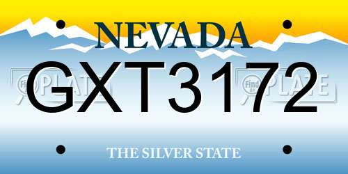 GXT3172 Nevada License Plate