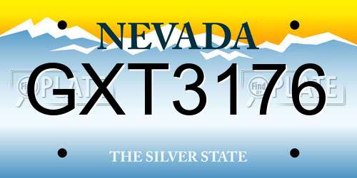 GXT3176 Nevada License Plate