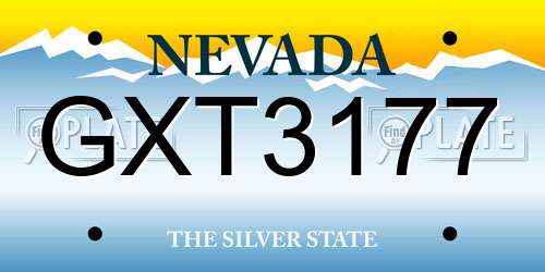 GXT3177 Nevada License Plate