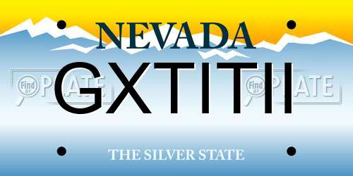GXTITII Nevada License Plate