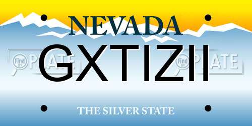 GXTIZII Nevada License Plate