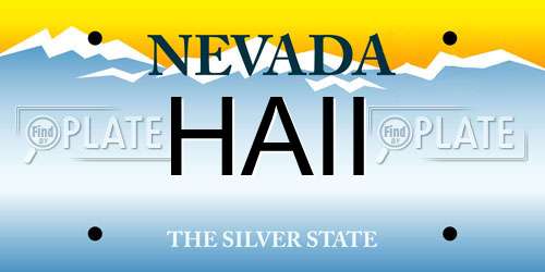 HAII Nevada License Plate