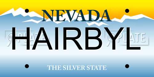 HAIRBYL Nevada License Plate