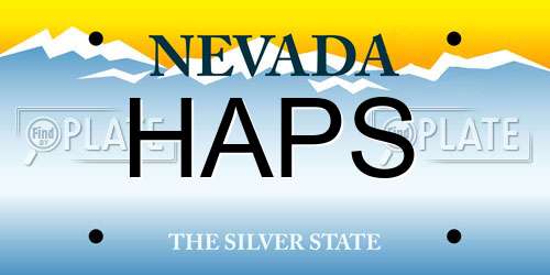 HAPS Nevada License Plate