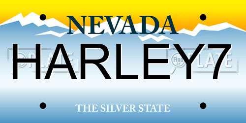 HARLEY7 Nevada License Plate