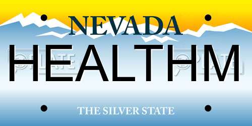 HEALTHM Nevada License Plate