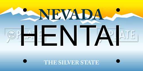 HENTAI Nevada License Plate