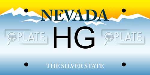 HG Nevada License Plate