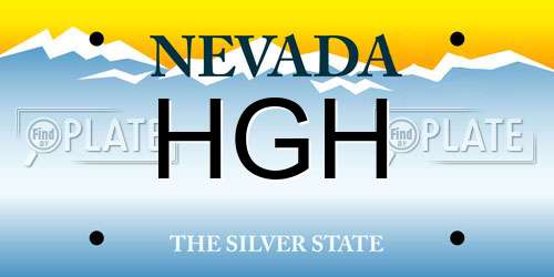 HGH Nevada License Plate