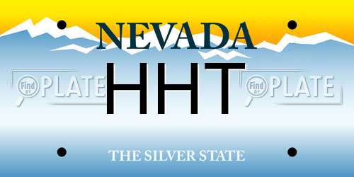 HHT Nevada License Plate