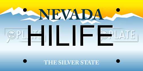 HILIFE Nevada License Plate