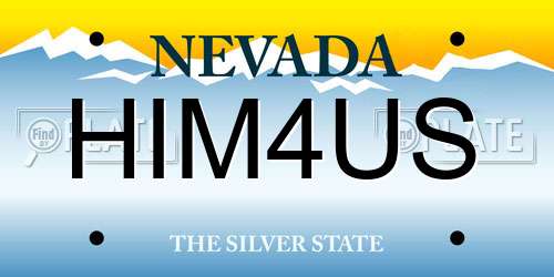 HIM4US Nevada License Plate
