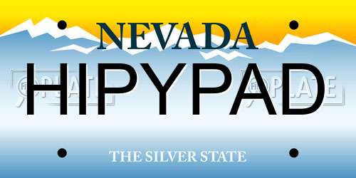 HIPYPAD Nevada License Plate