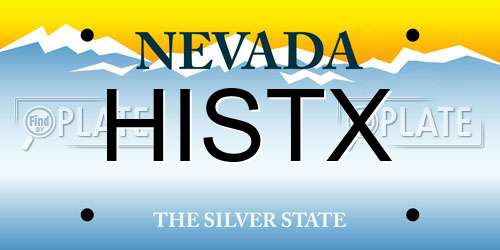 HISTX Nevada License Plate
