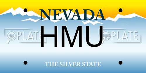 HMU Nevada License Plate