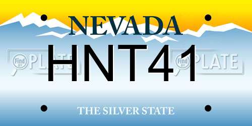 HNT41 Nevada License Plate