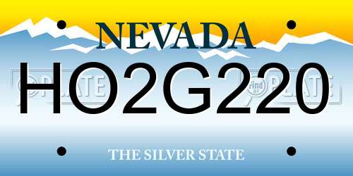 HO2G220 Nevada License Plate