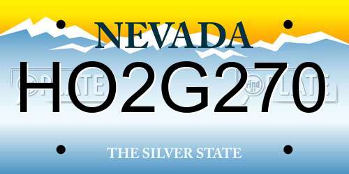 HO2G270 Nevada License Plate