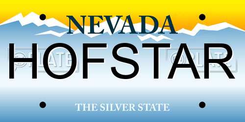 HOFSTAR Nevada License Plate