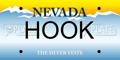HOOK Nevada License Plate