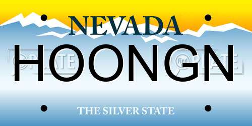 HOONGN Nevada License Plate