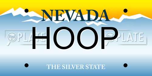 HOOP Nevada License Plate