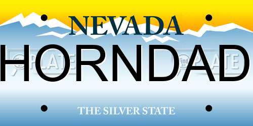 HORNDAD Nevada License Plate