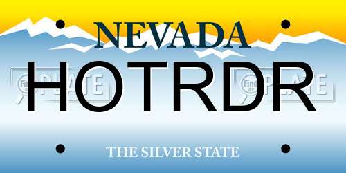 HOTRDR Nevada License Plate