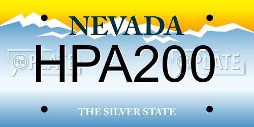 HPA200 Nevada License Plate