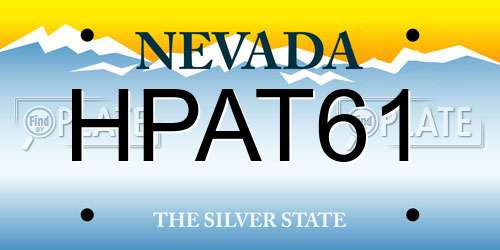 HPAT61 Nevada License Plate