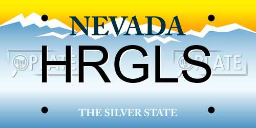HRGLS Nevada License Plate