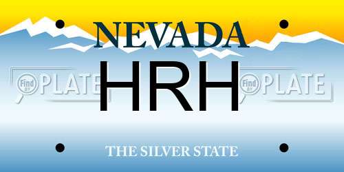 HRH Nevada License Plate