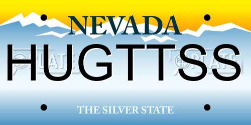 HUGTTSS Nevada License Plate