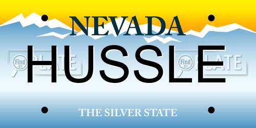 HUSSLE Nevada License Plate