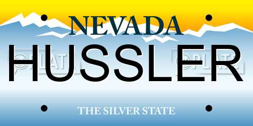HUSSLER Nevada License Plate