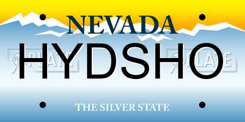 HYDSHO Nevada License Plate