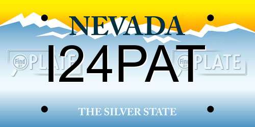 I24PAT Nevada License Plate