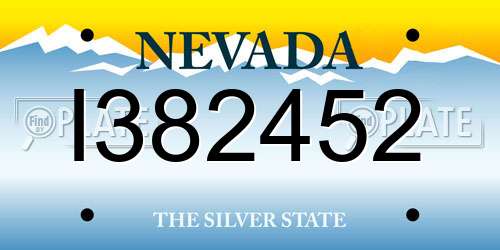 I382452 Nevada License Plate