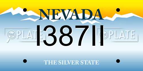 I387II Nevada License Plate